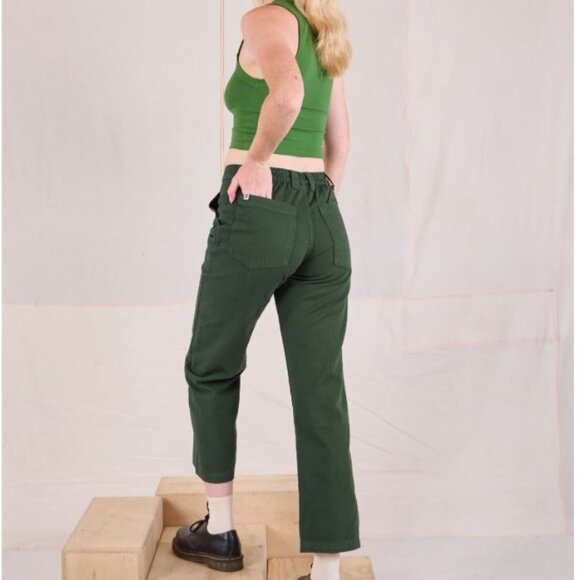Big Bud Press Mid-Rise Work Pants Cotton Twill - Swamp Green Sz S - Picture 2 of 2
